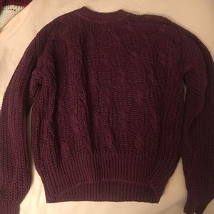 Deep purple knit sweater